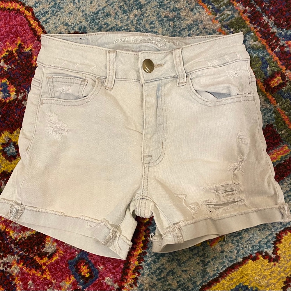 American Eagle Hi-Rise Shortie, Distressed